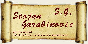 Stojan Garabinović vizit kartica